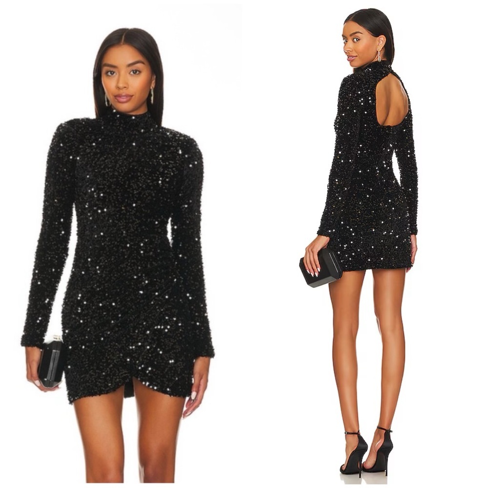 LIKELY Lisanna Dress in Black Size 8